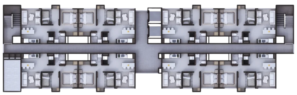 Planta de Apartamentos Tipo C